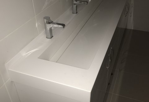 Akrilik Lavabo Gizli Giderli