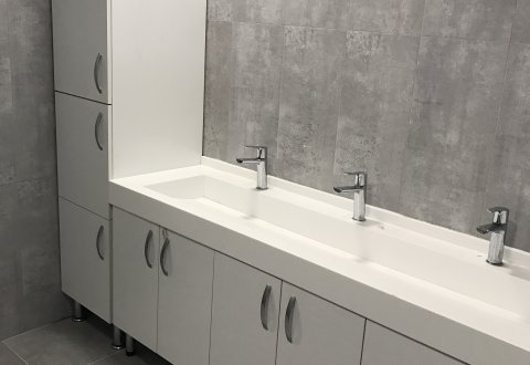 Akrilik Lavabo Gizli Giderli