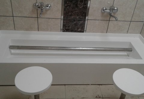 Akrilik Lavabo Gizli Giderli