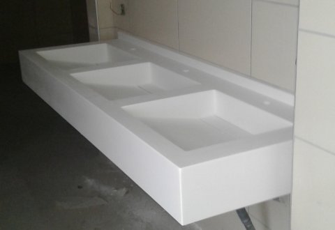 Akrilik Lavabo Gizli Giderli