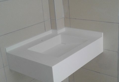 Akrilik Lavabo Gizli Giderli