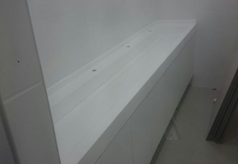 Akrilik Lavabo Gizli Giderli