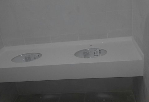 Akrilik Lavabo Gizli Giderli