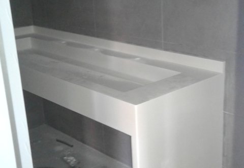 Akrilik Lavabo Gizli Giderli