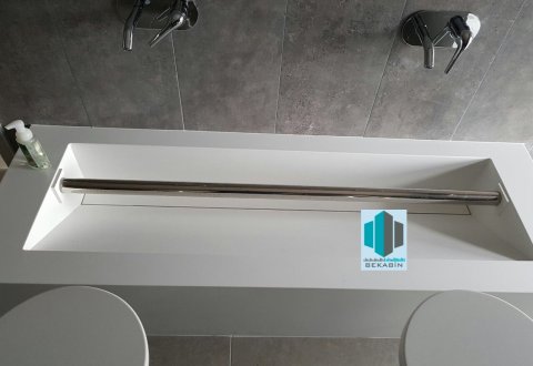 Akrilik Lavabo Gizli Giderli