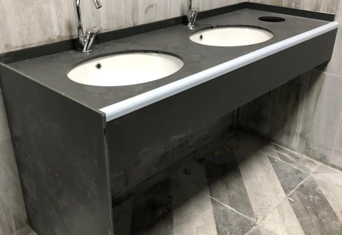 Lavabo tezgahları (Endüstriyel tip)
