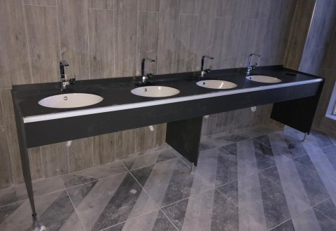 Lavabo tezgahları (Endüstriyel tip)
